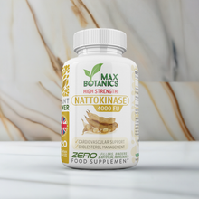 Load image into Gallery viewer, High Strength Nattokinase 4000 FU - 120 Capsules - Natural Fermented Soybean Extract - Enzyme from Japanese Natto - UK Made - GMP - Zero Additives
