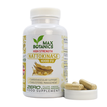 Load image into Gallery viewer, High Strength Nattokinase 4000 FU - 120 Capsules - Natural Fermented Soybean Extract - Enzyme from Japanese Natto - UK Made - GMP - Zero Additives
