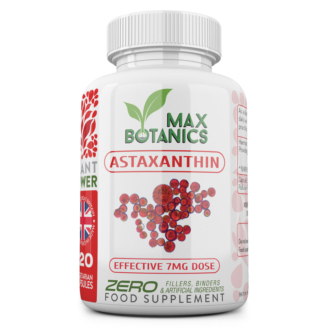 Buy Astaxanthin | Haematococcus Pluvialis 120 Capsules