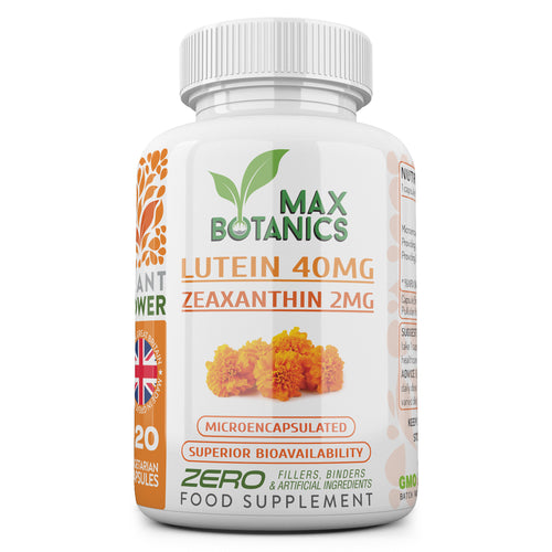 Lutein 40mg with Zeaxanthin 2mg | High Strength | Natural Eye Support